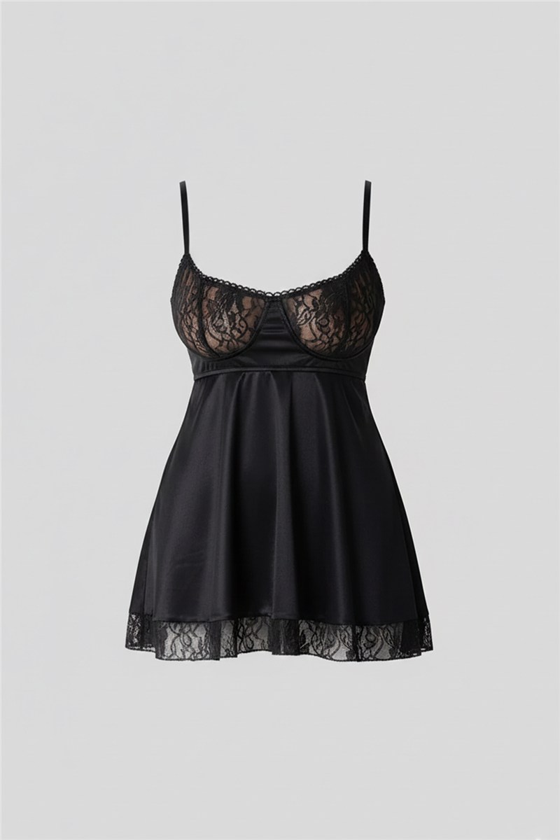 Lace Trim Babydoll Nightgown  #452348