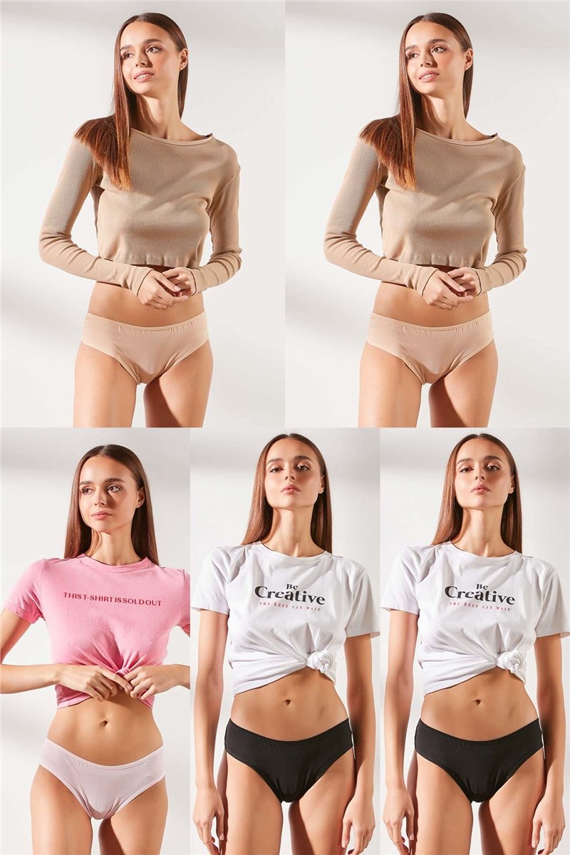C&City 5 Pack Brazilian Panty 590  #450524