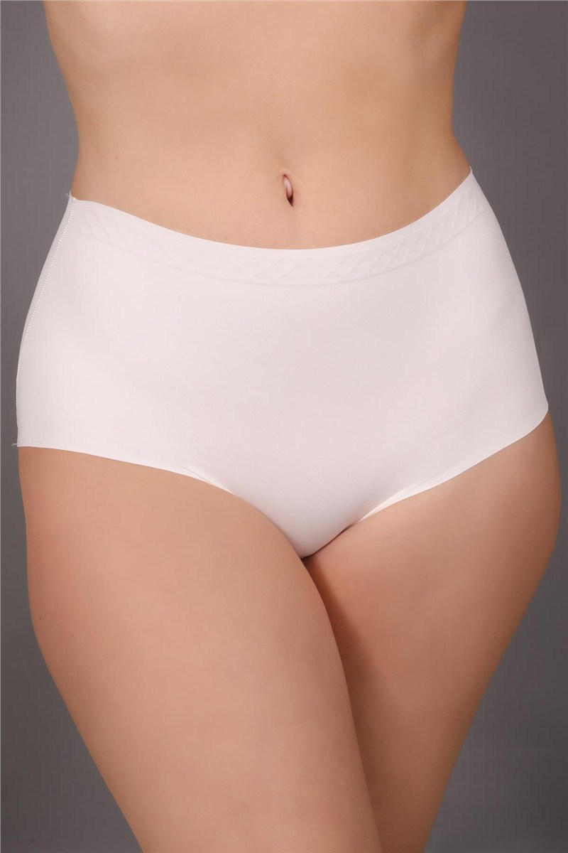 Plus Size Non-Slip High-Waisted Laser Cut Panties C19201  #451265