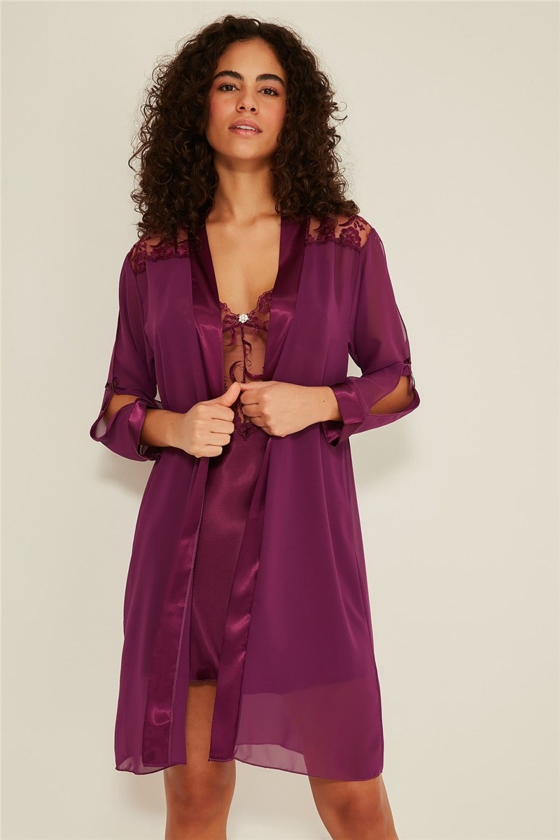 C&City Women 2 Piece Satin Lingerie Set 047  #450204