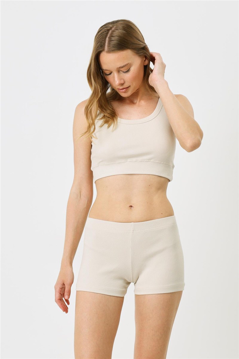 Women's Ribbed Knit Short Boxer 930  #451561