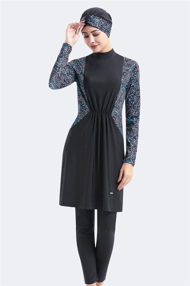 Full Covered 4-Piece Ruched Burkini C14032  #451255