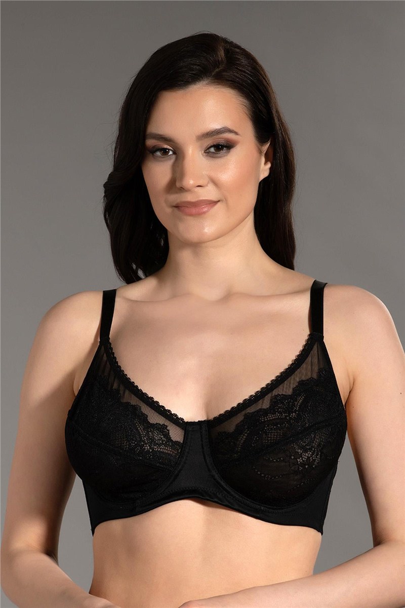 Lace Detail Minimizer Bra C12302  #451243
