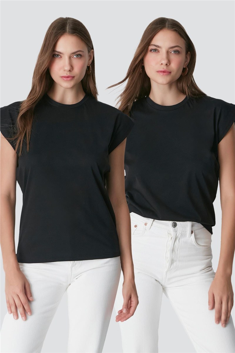 Round Neck Short Sleeve 2-Pack Basic T-Shirt 958  #451416