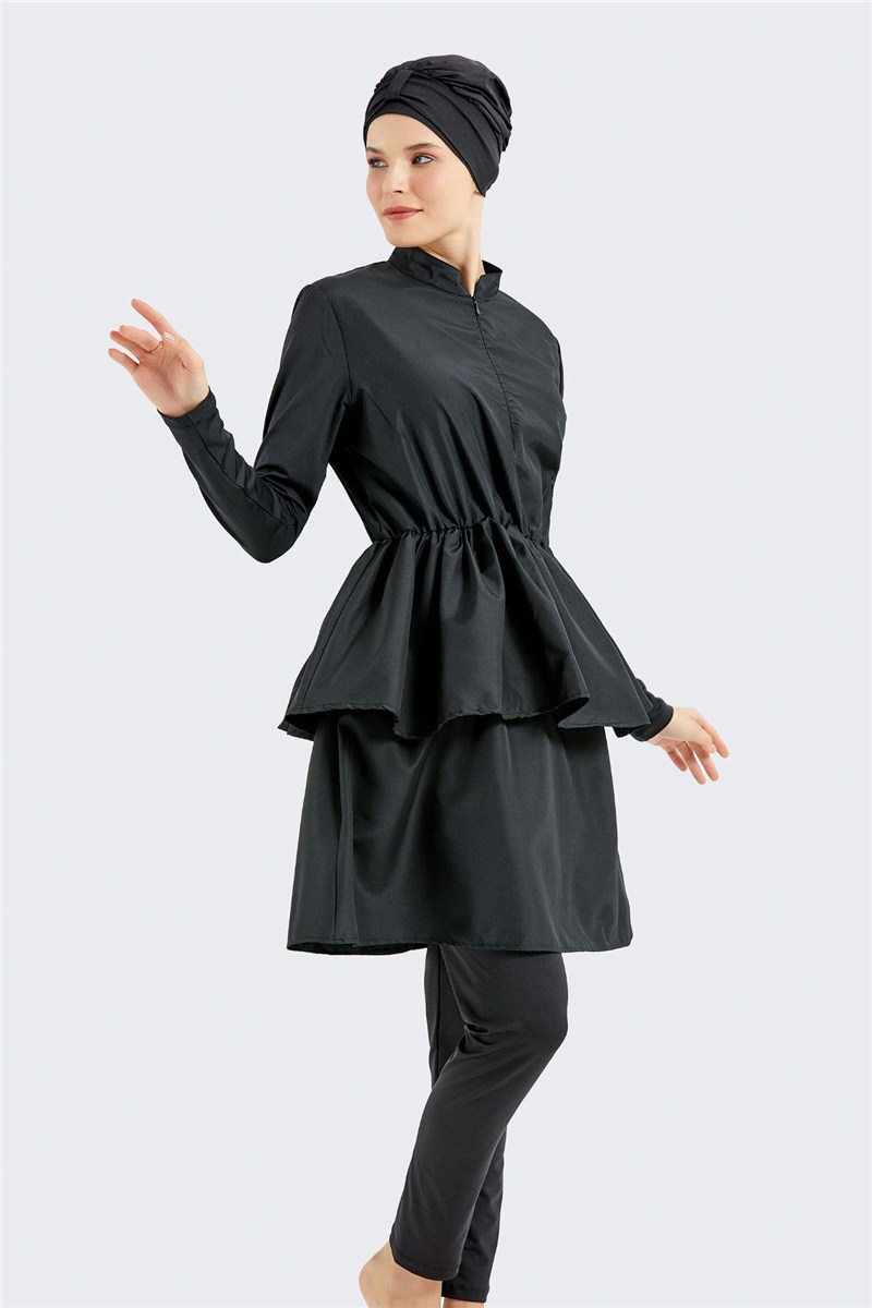 Fully Covered 4-Piece Pleated Modest Swimwear C14122  #451254