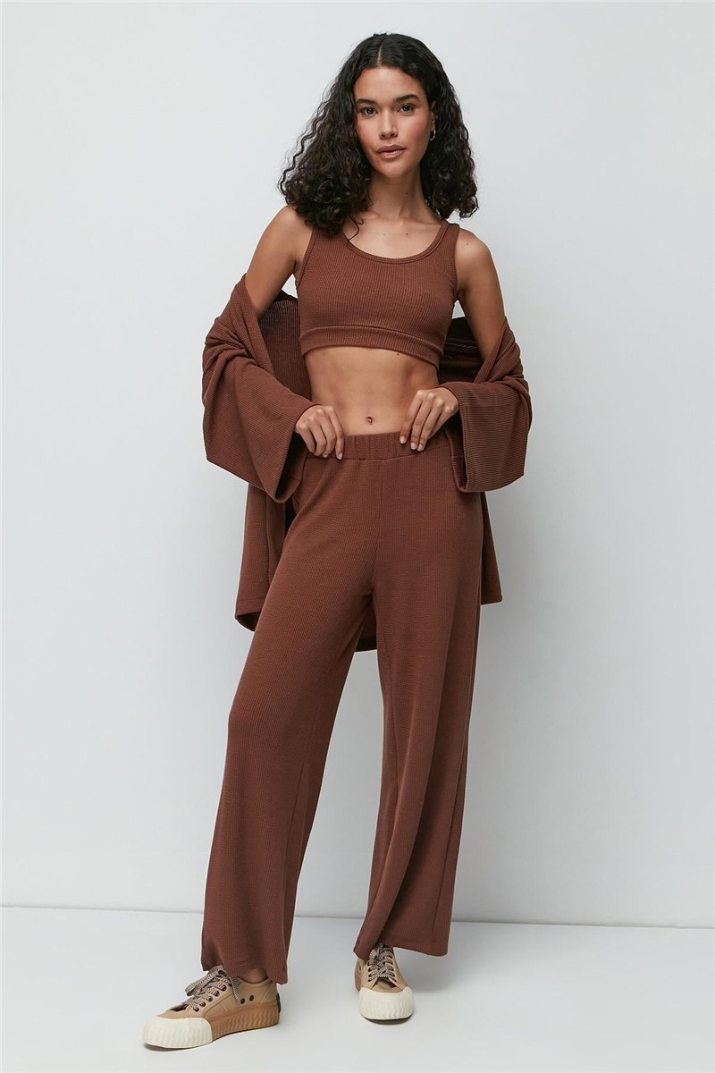 Ribbed 3-Piece Nightgown Set 9130  #451168