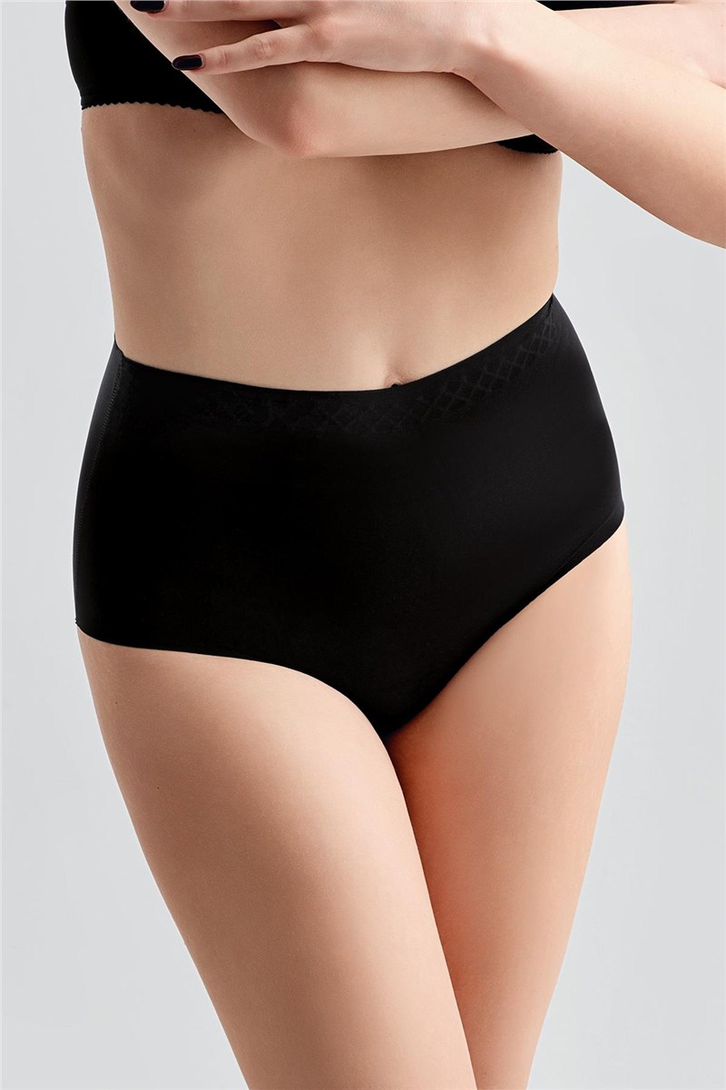 Plus Size Non-Slip High-Waisted Laser Cut Panties C19201  #451266