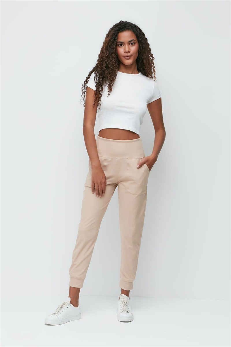 High Waist Cuffed Jogger Sweatpants 811  #451239
