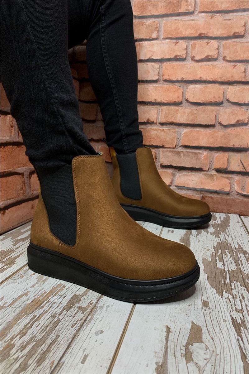 Men's suede boots 0012M04 - Taba # 325004