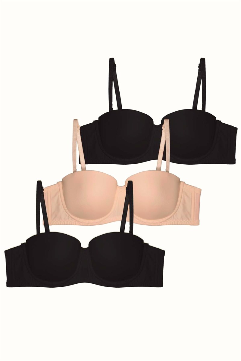3-Pack Unpadded Strapless Bra C38020  #451789