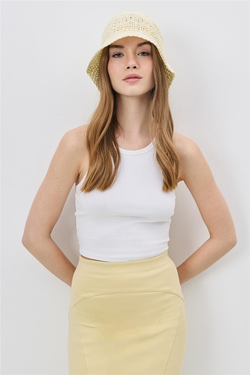 Woven Straw Beach Hat Y25730-26  #451943