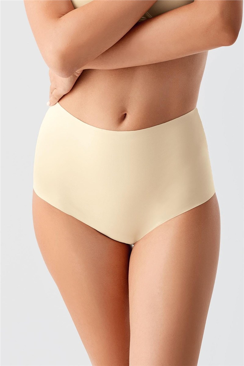 Plus Size Non-Slip High-Waisted Laser Cut Panties C19201  #451267