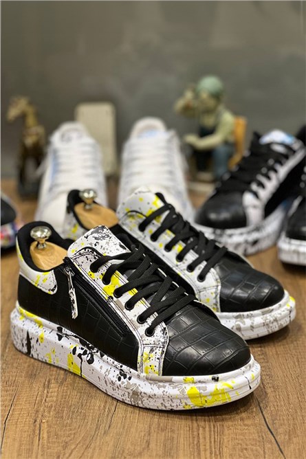 Мъжки обувки с връзки KB02 - Черни #383554