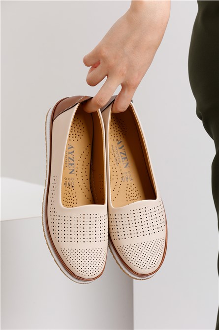 Women's Ballerina Shoes 7016 - Color Cream #371797