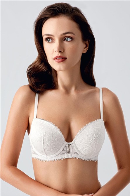 Non-padded Lace-Detailed Bra C18360  #451823