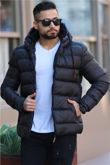 Men's Hooded Jacket DM-190 - Black #408302 