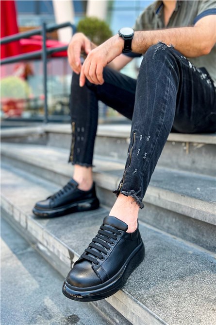 Pánske šnurovacie topánky CH295 CST – čierna #403036