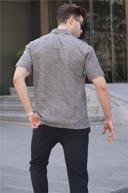 Men's Short Sleeve Shirt 5595 - Dark Blue #394986