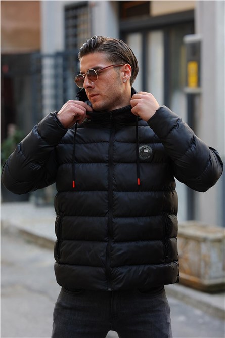 Men's Waterproof Windproof Fleece Lined Jacket DDM-230 - Black #408271