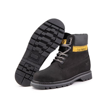 Ducavelli Men's Natural Nubuck Boots - Black 