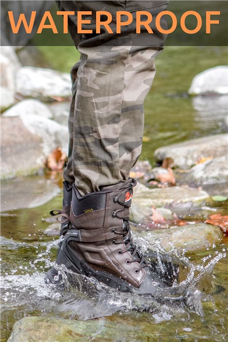 MARWELLS Men's Tactical boots - Dark Brown 20230918002