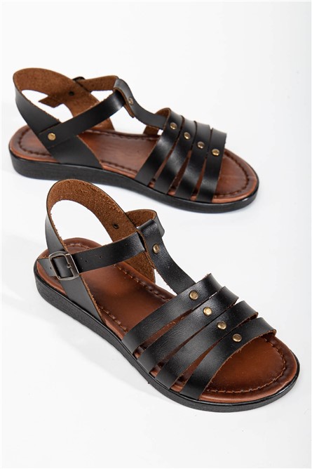 Women's Casual Sandals - Black #366123