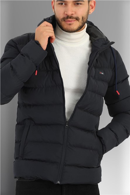 GFP-200 Men's Waterproof Hooded Jacket - Navy Blue #412152