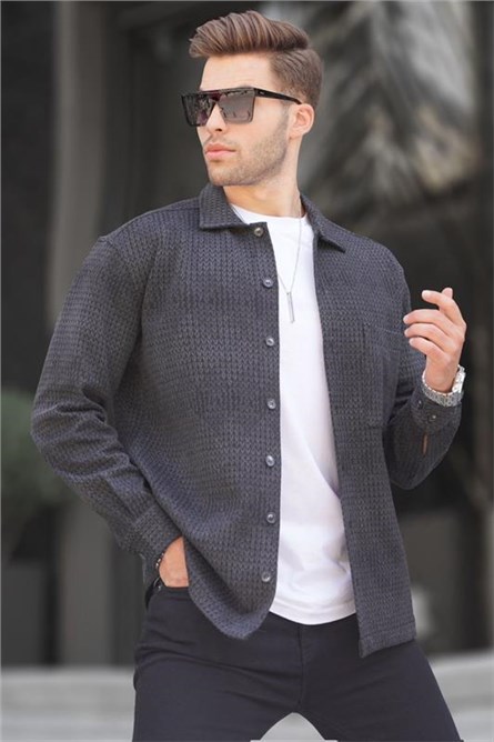 Мъжка риза 6711 - Антрацит #395363