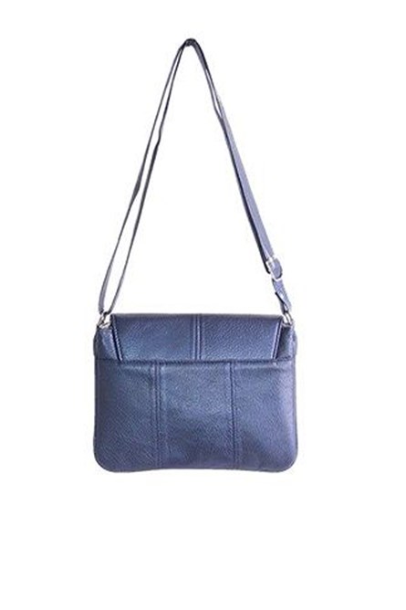 Women's bag made of genuine leather 2034L - Dark blue #321745