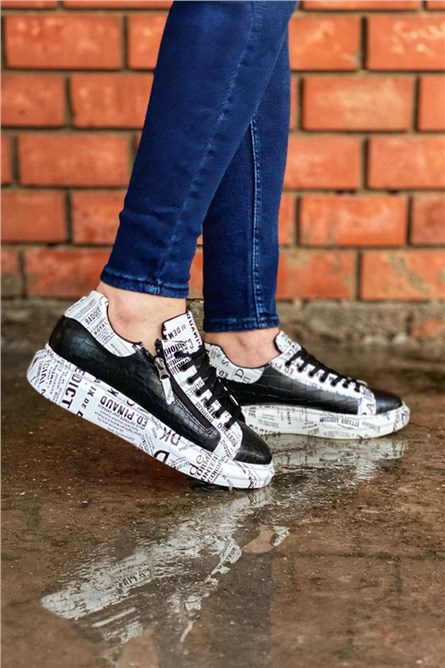 Men's Shoes KB02 - Black with White #359021