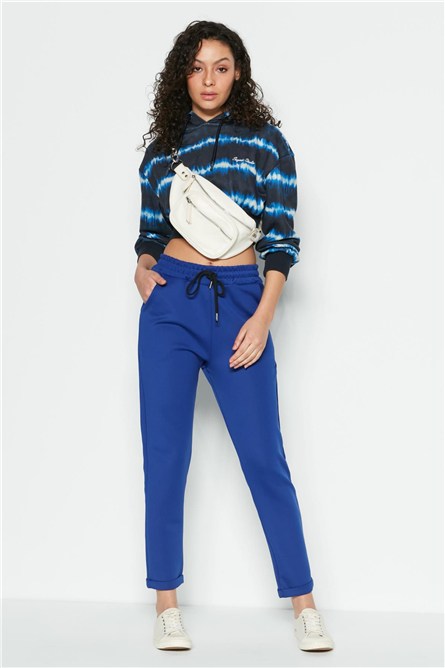 C&City Duble Paça Patlı Pantolon Eşofman Altı 807 Sax  #450822