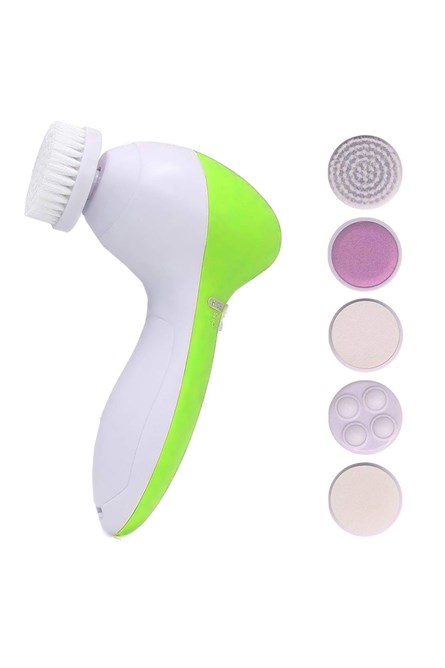 5 in 1 Facial cleansing brush- waterproof face spin brush set - Light Green 20231011002