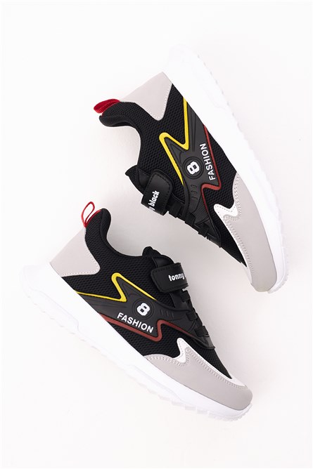 Унисекс детски сникърси - Черни #400627