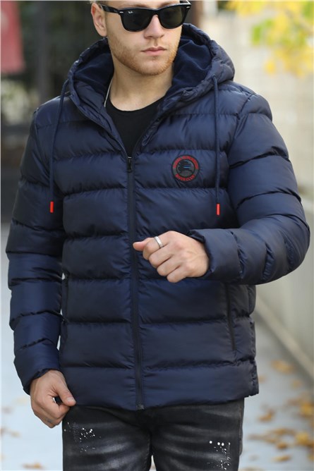 Men's Waterproof and Windproof Jacket RGM-220 - Navy Blue #408966
