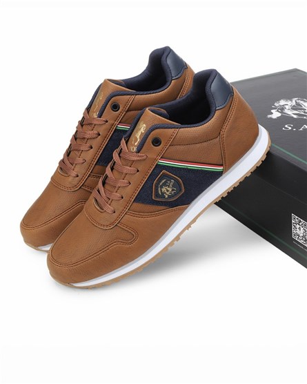 S.A UPOLO Men's Casual Shoes Dark Brown 1950