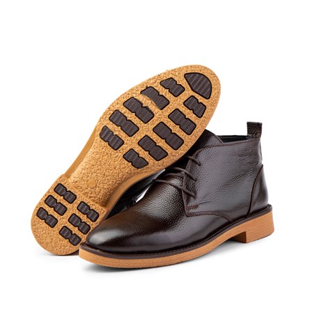 Ducavelli Men's Real Leather Boots - Brown 