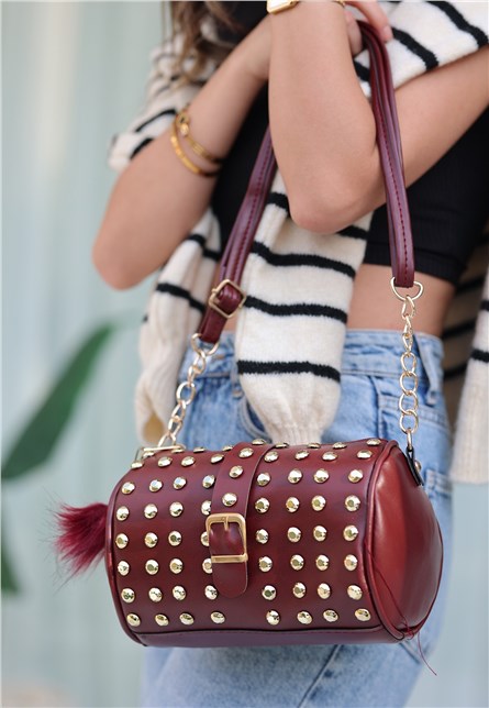 Handbag with adjustable handle - Bordeaux #407234