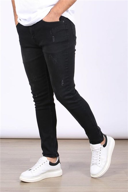 Men's Skinny Fit Pants 5712 - Black #395349