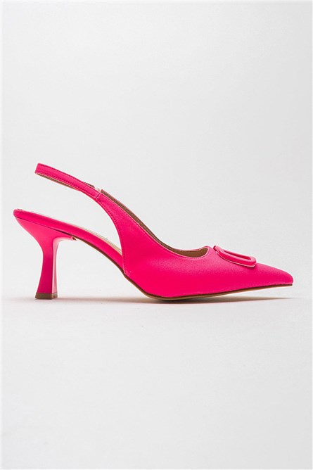 Women's Heeled Shoes - Pink #401869