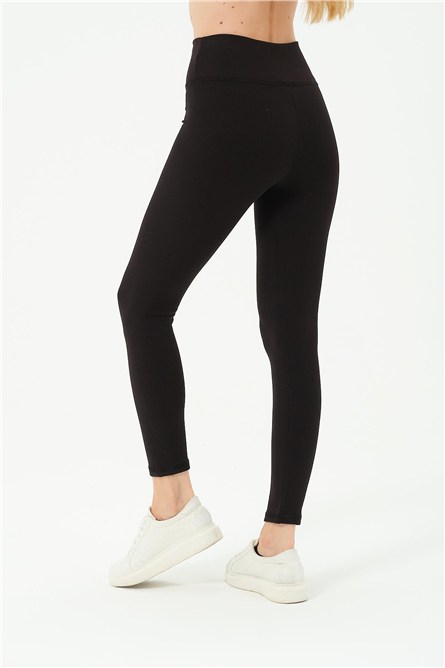 Fleece-Lined Ribbed Stretch Knit Leggings C17009   #451623