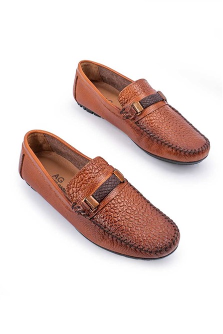 ALEXANDER GARCIA Pánske mokasíny z pravej kože – hnedá 20230321137