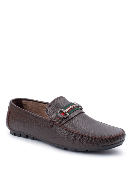 ALEXANDER GARCIA Men's Genuine Leather Loafers - Dark Brown 20230321115