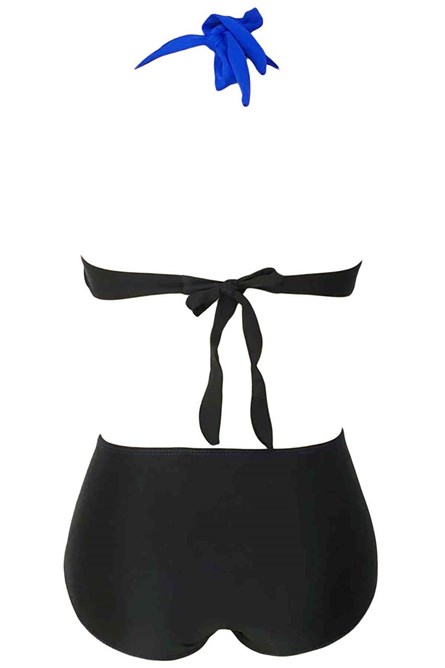 Swimsuit - Blue with black - # 309943