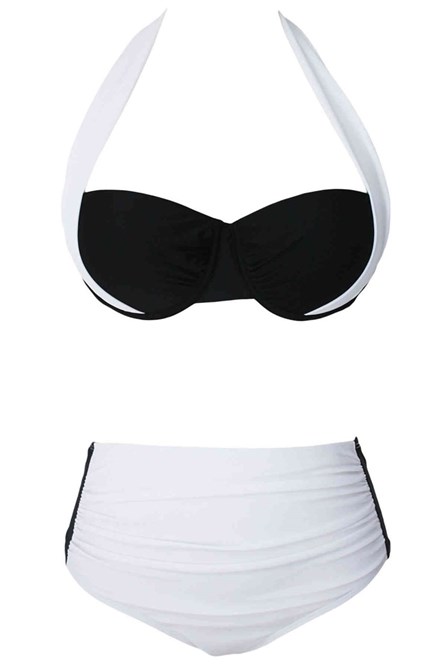 Swimsuit - White with black # 309925