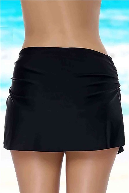 Women's swimsuit with skirt - Black # 309712