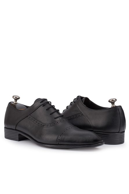 ANTONIO GARCIA Men's leather elegant shoes - Black 202108355580