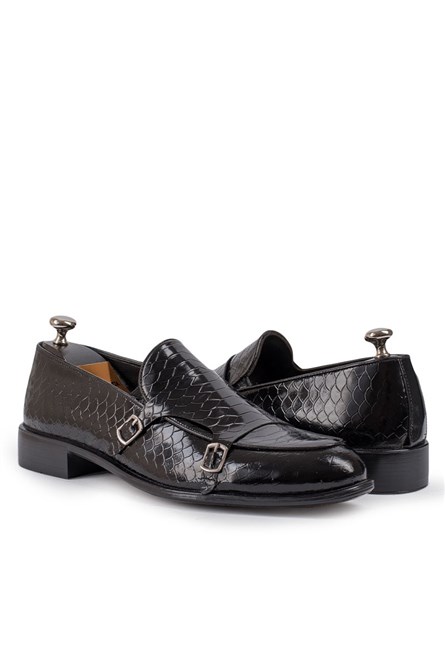 ANTONIO GARCIA Men's leather elegant shoes - Black 202108355601