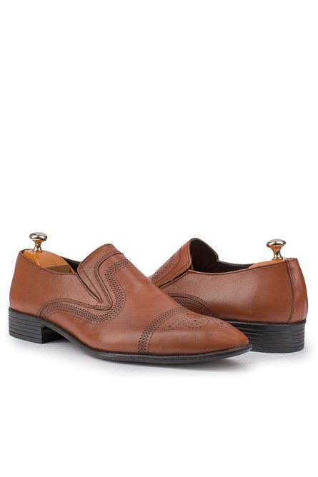 ANTONIO GARCIA Men's leather elegant shoes - Brown 202108355575