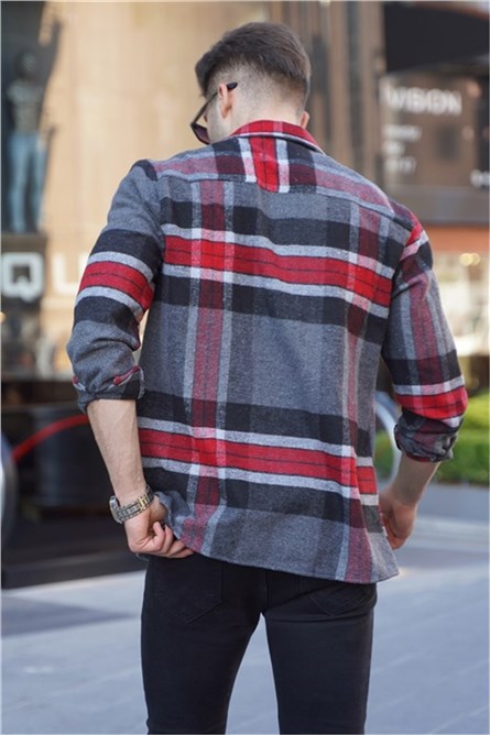 Men's Regular Fit Shirt 5555 - Anthracite #357858