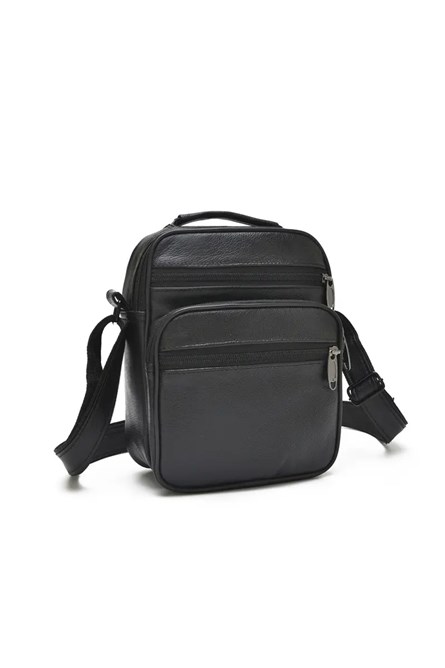 Мъжка чанта от естествена кожа - Черна 20230704167